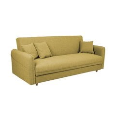 Sofa-lova Home4you Visby, geltona kaina ir informacija | Sofos | pigu.lt