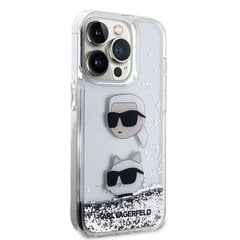 Karl Lagerfeld Liquid Glitter Karl And Choupette Head Case kaina ir informacija | Telefono dėklai | pigu.lt