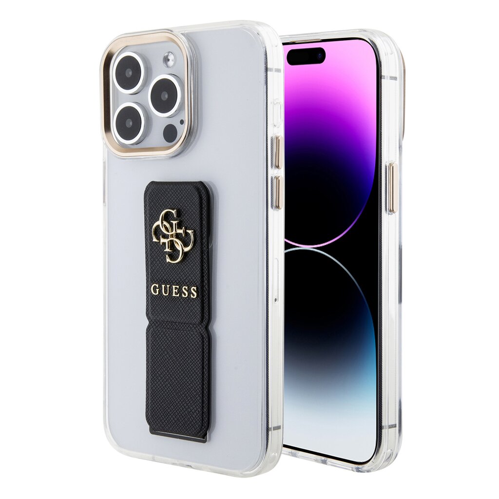 Guess PU Grip Stand 4G Metal Logo Case цена и информация | Telefono dėklai | pigu.lt