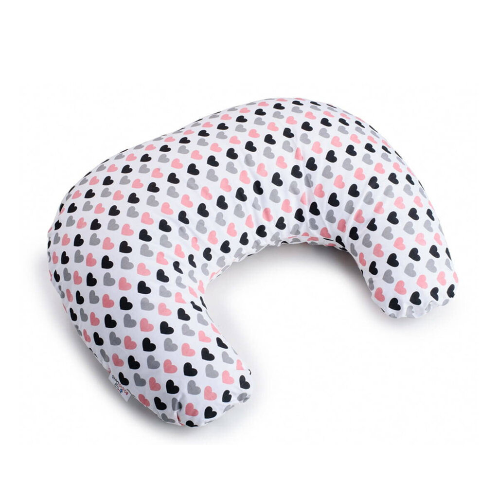 Maitinimo pagalvė Širdelės Bocioland, 54×40×17 cm. kaina ir informacija | Maitinimo pagalvės | pigu.lt