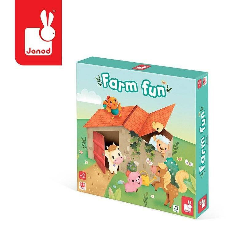 Atminties žaidimas Janod Farm Fun kaina ir informacija | Stalo žaidimai, galvosūkiai | pigu.lt