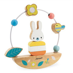 Medinė balansavimo lenta su kilpa Janod kaina ir informacija | Žaislai kūdikiams | pigu.lt