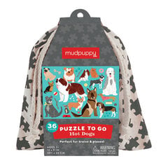 Kelioninė dėlionė maišelyje Šunys Mudpuppy, 36 d. kaina ir informacija | Dėlionės (puzzle) | pigu.lt