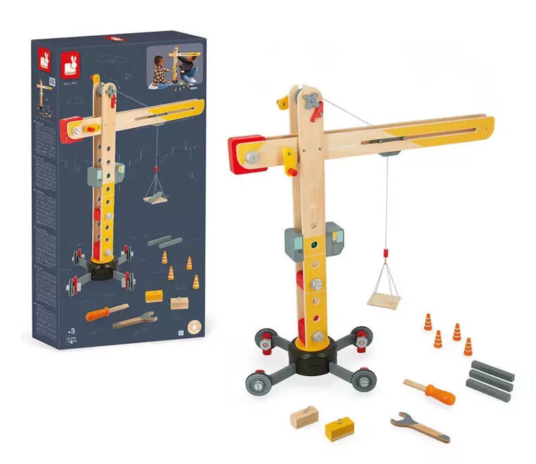 Medinis kranas su įrankiais Janod цена и информация | Žaislai berniukams | pigu.lt