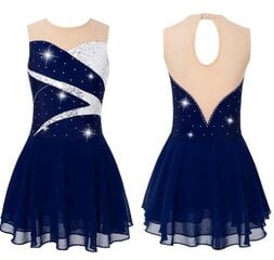Šokių suknelė mergaitėms, mėlyna kaina ir informacija | Baleto apranga | pigu.lt
