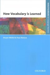 How Vocabulary Is Learned kaina ir informacija | Užsienio kalbos mokomoji medžiaga | pigu.lt