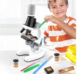 Vaikiškas mikroskopas su priedais Aig, baltas цена и информация | Развивающие игрушки | pigu.lt