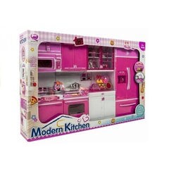 Vaikiška virtuvėlė su garsais ir šviesomis Lean Toys, rožinė kaina ir informacija | Žaislai mergaitėms | pigu.lt