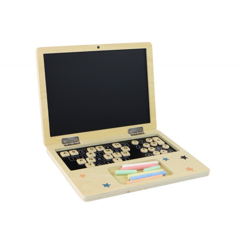 Medinė piešimo lenta - nešiojamas kompiuteris Lean Toys kaina ir informacija | Lavinamieji žaislai | pigu.lt