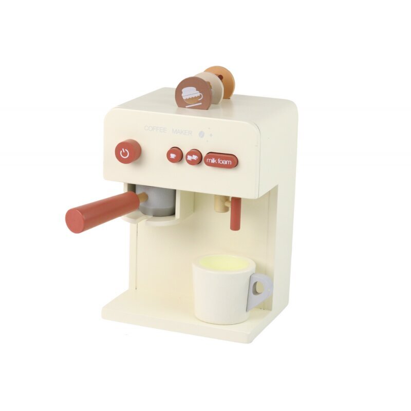 Medinis kavos virimo aparatas Lean Toys, baltas kaina ir informacija | Žaislai mergaitėms | pigu.lt