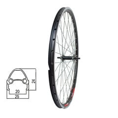 Priekinis ratas 26 Sunstart 36H, juodas цена и информация | Покрышки, шины для велосипеда | pigu.lt