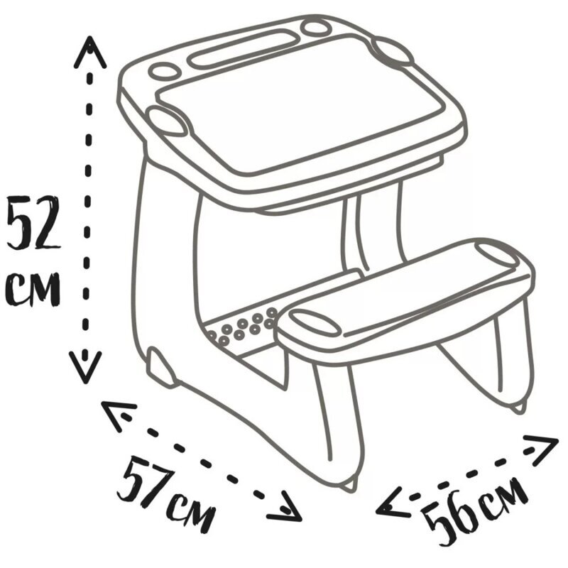 Piešimo stalas su suoliuku Smoby kaina ir informacija | Lavinamieji žaislai | pigu.lt