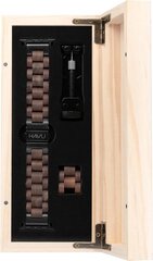 Havu Watch Band Walnut Wood kaina ir informacija | Išmaniųjų laikrodžių ir apyrankių priedai | pigu.lt