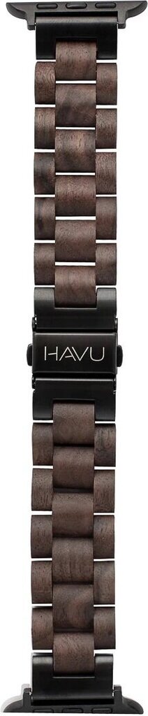 Havu Watch Band Walnut Wood kaina ir informacija | Išmaniųjų laikrodžių ir apyrankių priedai | pigu.lt