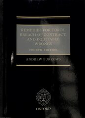 Remedies for Torts, Breach of Contract, and Equitable Wrongs 4th Revised edition kaina ir informacija | Ekonomikos knygos | pigu.lt