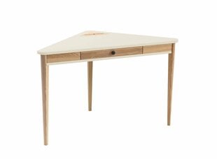 Rašomasis stalas Ashme, rudas/smėlio spalvos kaina ir informacija | Kompiuteriniai, rašomieji stalai | pigu.lt