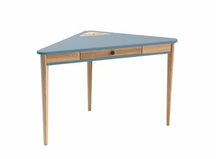 Rašomasis stalas Ashme, rudas/mėlynas kaina ir informacija | Kompiuteriniai, rašomieji stalai | pigu.lt