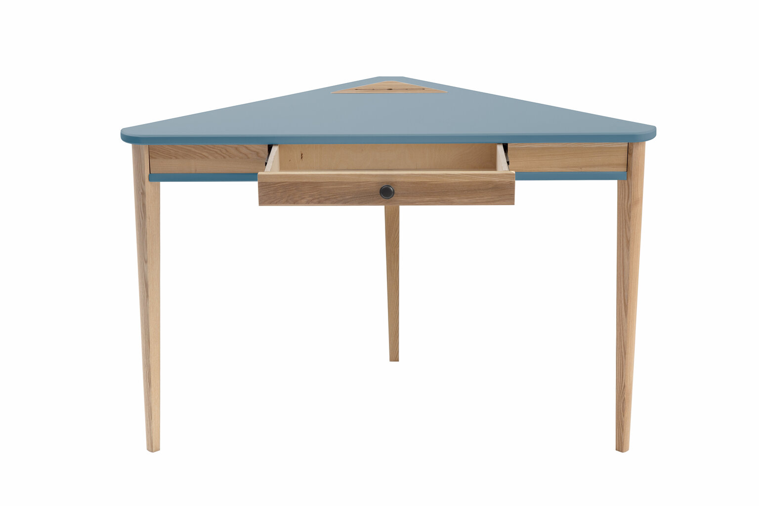 Rašomasis stalas Ashme, rudas/mėlynas kaina ir informacija | Kompiuteriniai, rašomieji stalai | pigu.lt