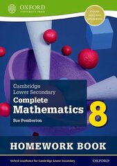 Cambridge Lower Secondary Complete Mathematics 8: Homework Book - Pack of 15 (Second Edition) 2nd Revised edition kaina ir informacija | Knygos paaugliams ir jaunimui | pigu.lt