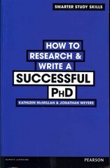 How to Research & Write a Successful PhD kaina ir informacija | Socialinių mokslų knygos | pigu.lt