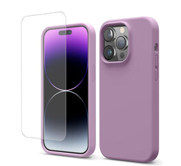 Soundberry Silicone   Set iPhone 14 Pro Max Blackcurrant 2.5D цена и информация | Чехлы для телефонов | pigu.lt