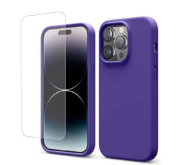 Soundberry Silicone   Set iPhone 14 Pro Max Purple 2.5D цена и информация | Чехлы для телефонов | pigu.lt