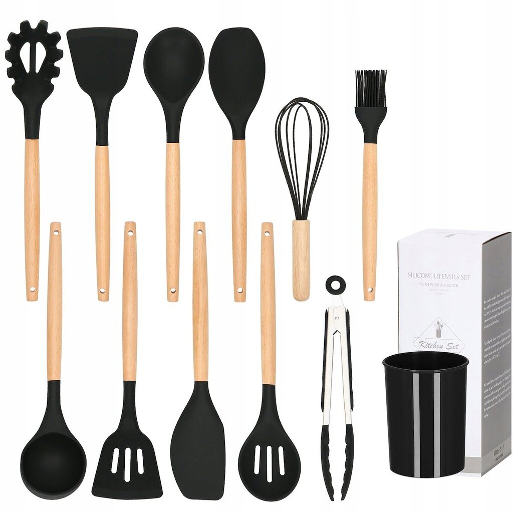 Virtuvės įrankių rinkinys, 12 vnt. kaina ir informacija | Virtuvės įrankiai | pigu.lt
