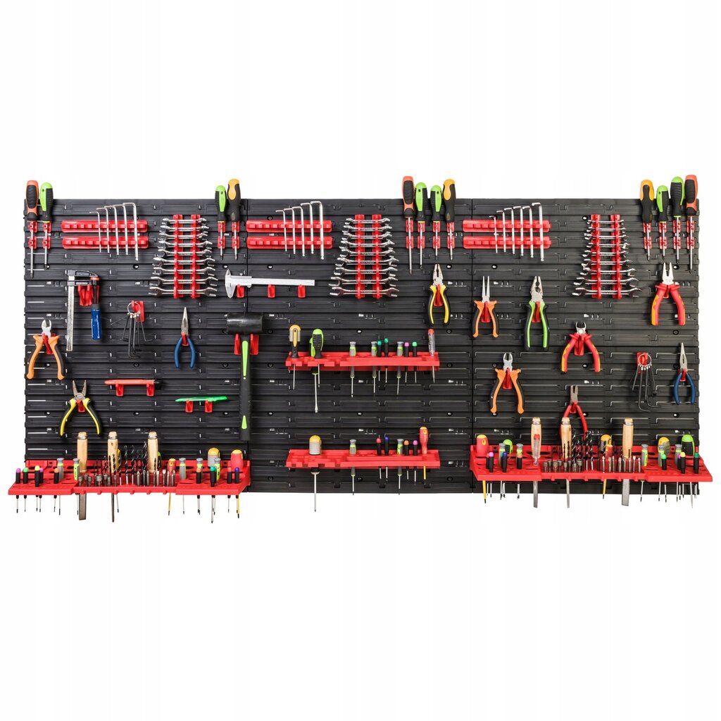 Įrankių lenta 172 x 78 cm dirbtuvių siena kaina ir informacija | Įrankių dėžės, laikikliai | pigu.lt