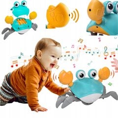 Interaktyvus žaislas su garsais Krabas, mėlynas kaina ir informacija | Žaislai kūdikiams | pigu.lt