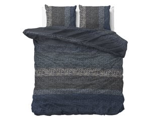 Комплект фланелевого постельного белья Gradient Knits, 240x220см, темно-синий цена и информация | Комплекты постельного белья | pigu.lt