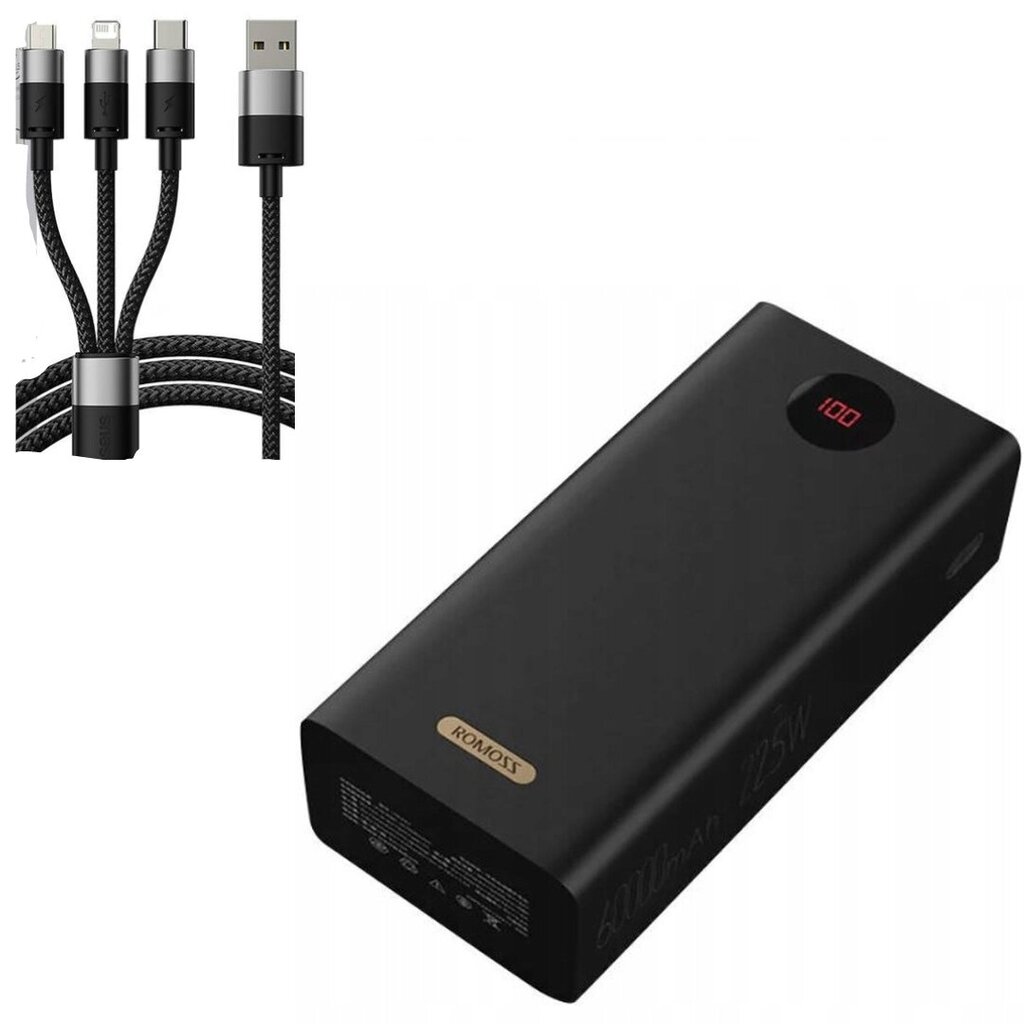 Внешний аккумулятор («Power bank») Romoss 60000 mAh Baseus P10319900111-00  цена | pigu.lt