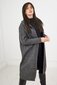 Kardiganas moterims 27407, pilkas цена и информация | Megztiniai moterims | pigu.lt