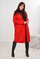 Kardiganas moterims 27408, raudonas цена и информация | Megztiniai moterims | pigu.lt
