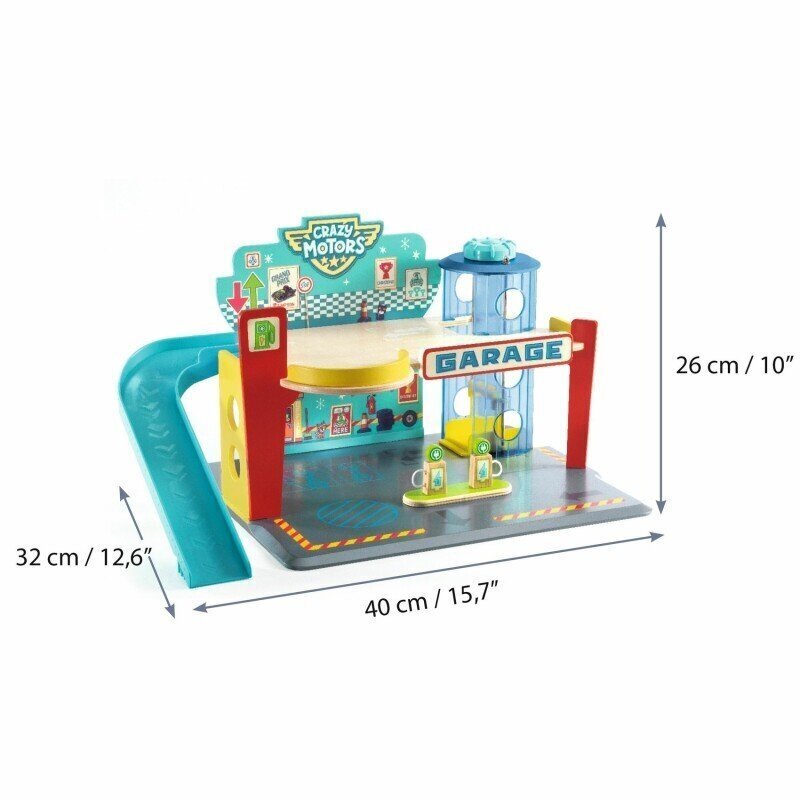 Garažas Djeco Crazy Motors DJ05495 kaina ir informacija | Žaislai berniukams | pigu.lt