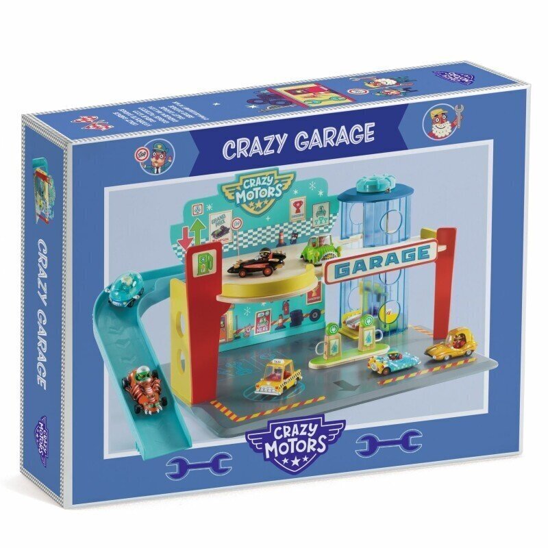 Garažas Djeco Crazy Motors DJ05495 kaina ir informacija | Žaislai berniukams | pigu.lt