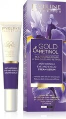 Kremas-serumas nuo raukšlių odai aplink akis Eveline Gold & Retinol, 20 ml kaina ir informacija | Paakių kremai, serumai | pigu.lt