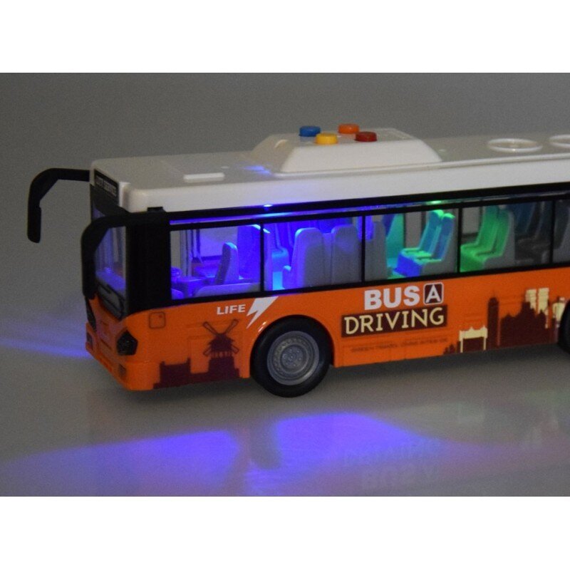 Autobusas City Bus Jstoys kaina ir informacija | Žaislai berniukams | pigu.lt