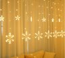 Kalėdinė girlianda Varvekliai ir snaigės, 138 LED, 5.7m kaina ir informacija | Girliandos | pigu.lt