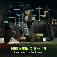 2.4G wireless controller предназначен для PC, Xbox Series X/S, Xbox One/One S/X, зеленый цена и информация | Джойстики | pigu.lt