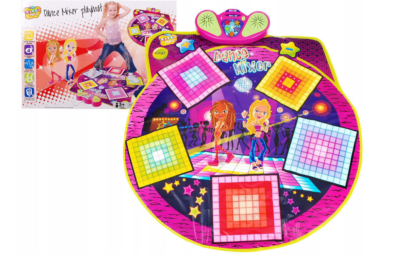 Muzikos šokių kilimėlis Smiki, rožinis цена и информация | Žaislai mergaitėms | pigu.lt