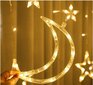 Kalėdinė girlianda Varvekliai, žvaigždės ir mėnuliai, 138 LED, 5.3 m kaina ir informacija | Girliandos | pigu.lt