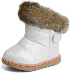 Теплые детские зимние сапожки с крылышками, белые цена и информация | Детская зимняя обувь | pigu.lt