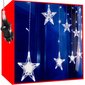 Kalėdinė girlianda varvekliai ir žvaigždės, 108 LED, 5.5 m kaina ir informacija | Girliandos | pigu.lt