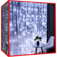 Kalėdinė girlianda, 300 LED, 6.15 m kaina ir informacija | Girliandos | pigu.lt