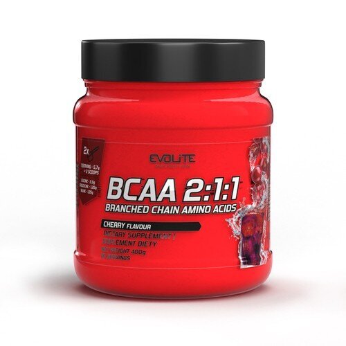 Aminorūgštys EvoLite BCAA 2:1:1 Cherry, 400g цена и информация | Aminorūgštys | pigu.lt