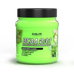 Aminorūgštys EvoLite BCAA 2:1:1 Green apple, 400g kaina ir informacija | Aminorūgštys | pigu.lt