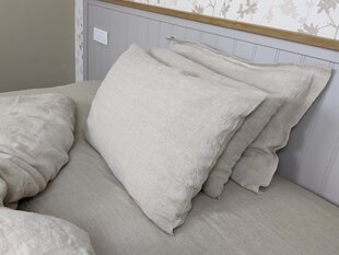 A grupe. Льняная наволочка цвета натурального льна 50х70 цена и информация | Декоративные подушки и наволочки | pigu.lt