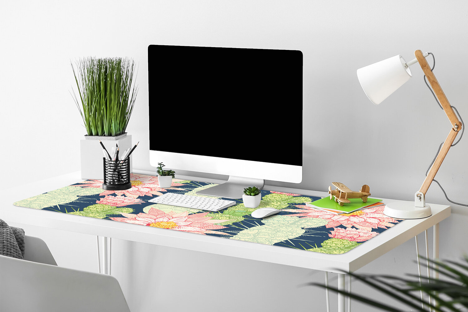 Decormat stalo kilimėlis, kaktusai, 90x45 cm kaina ir informacija | Staltiesės, servetėlės | pigu.lt