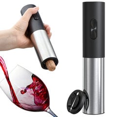 Elektrinis vyno kamščiatraukis, 22,8x4,6 cm kaina ir informacija | Virtuvės įrankiai | pigu.lt