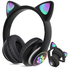 Wireless Headphones With Cat Ears kaina ir informacija | Ausinės | pigu.lt